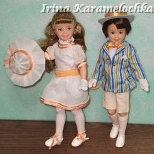 Джейн и Майкл - дети из фильма "Мэри Поппинс" 1964 года - коллекционный сет кукол