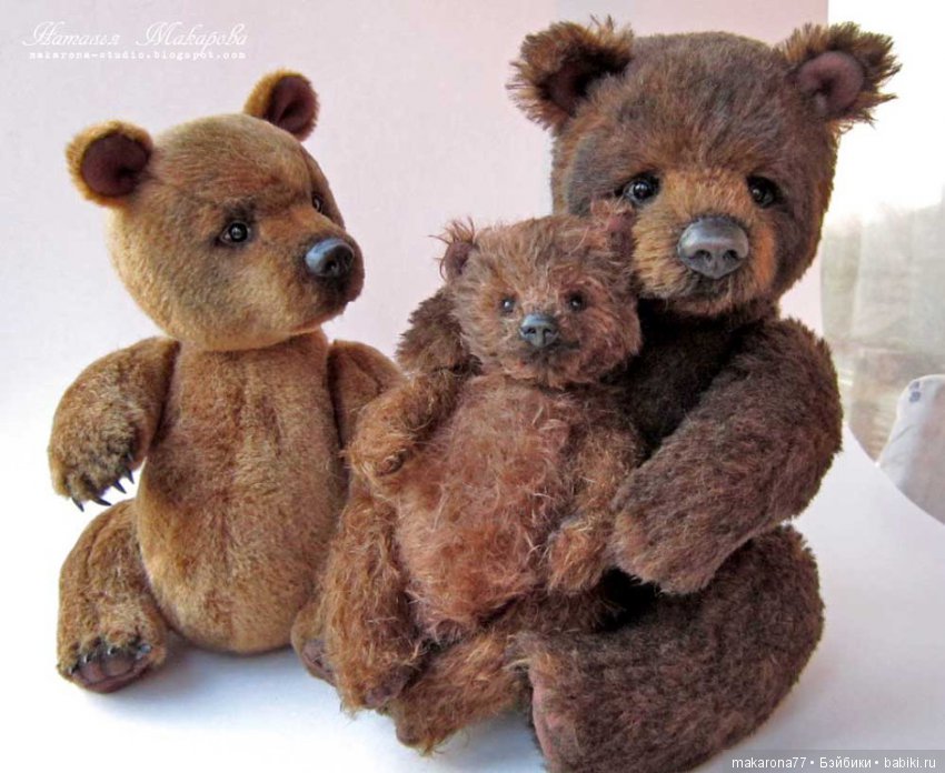 Макарова Наталья. Авторские мишки-тедди