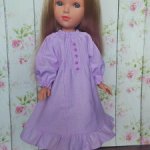 Платье - сорочка, для кукол Видал Рохас 41 см, цвет сиреневый