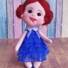 Кукла текстильная, 13 см, ручная работа