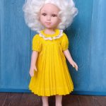 Платье "Батист" для кукол Паола Рейна 32 см, цвет жёлтый