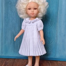 Платье "Батист" для кукол Паола Рейна 32 см, цвет белый