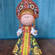 Наряд в русском стиле с кокошником для кукол Мия 30 см, Нинес Д'Онил