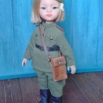 Военная форма с галифе для кукол Паола Рейна 32 см