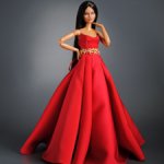 Красное вечернее платье для кукол Барби Йога и Высоких ❤
