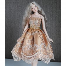 Золотое платье для Дарии от Анатолия Жукова (Toka dolls)