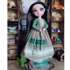 🌿 Платье "Травницы" для кукол Rainbow High 🌿 🌿 Платье "Травницы" для кукол Rainbow High 🌿
