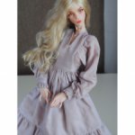 Платье цвета пыльная роза для куклы Химера от Нины Куриленко (Chimera dolls) и других авторских куко