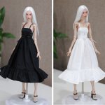 Стильный сарафан на завязках для Химеры и др кукол формата 1/4