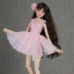 Комплект для Птички Лоры: платье + трусики + бантик в прическу