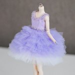 Волшебное сиреневое платье для кукол Елены Акимовой Open Dolls ростом 24,5 см 💜