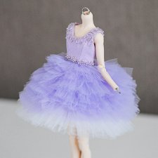 Волшебное сиреневое платье для кукол Елены Акимовой Open Dolls ростом 24,5 см 💜