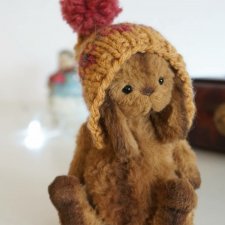 Зайка тедди орехового цвета