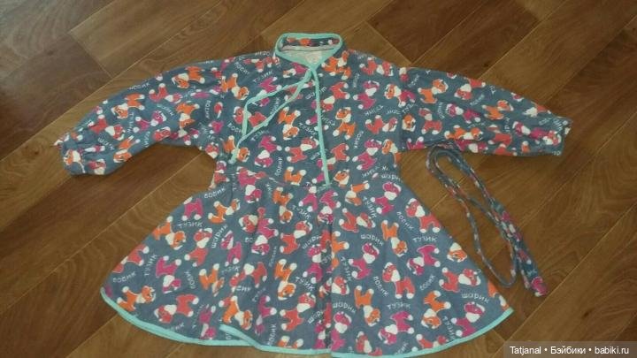 Фланелевое платье на кукле СССР