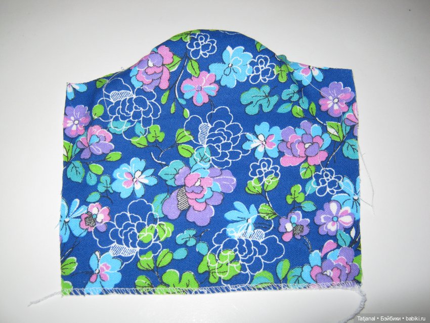 Фланелевое платье на кукле СССР