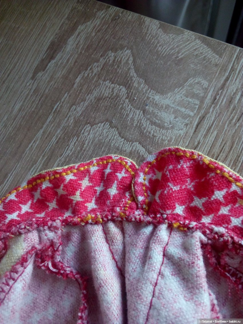 Фланелевое платье на кукле СССР (фото 9)