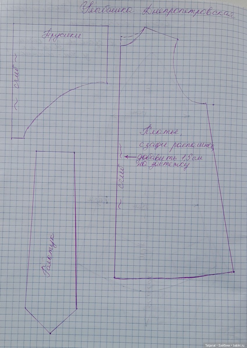 Моя улыбчивая Днепрянка предлагает выкройку платья (фото 6)