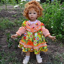 Авторские куклы тоже любят новые наряды. Или куклы Elisabeth Lindner на природе