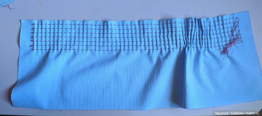 Платье с вышивкой в технике Smoking. Мастер-класс (фото 10)