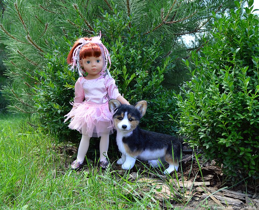 Малыш Корги — Игрушки в смешанной технике (мех и глина): Арт (фото 6)