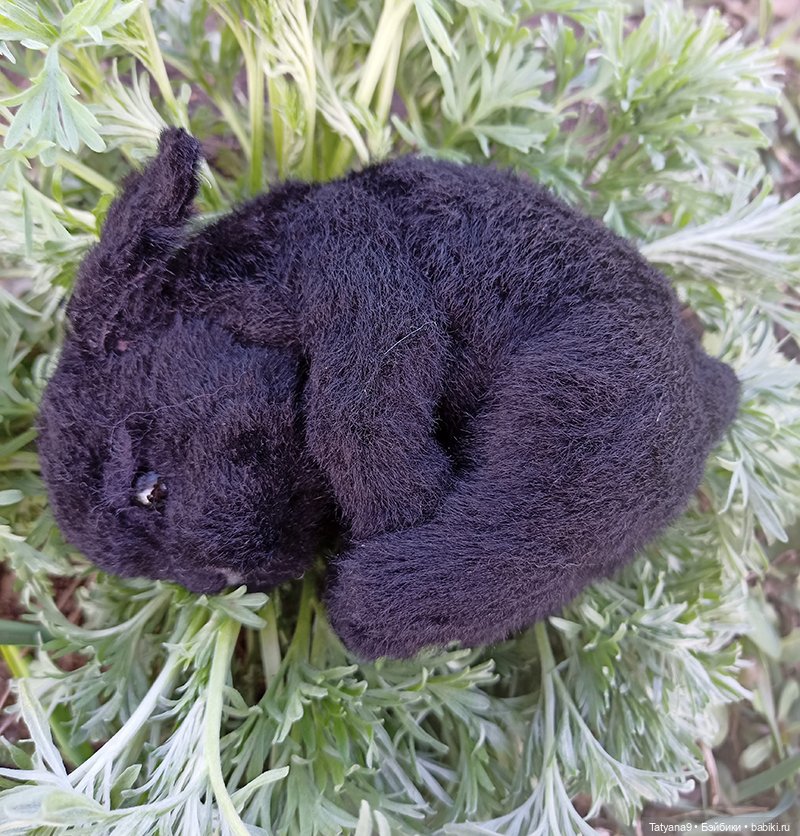 Мои весенние крольчата — Игрушки в смешанной технике (мех и глина): Арт (фото 3)