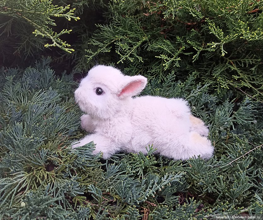 Мои весенние крольчата — Игрушки в смешанной технике (мех и глина): Арт (фото 5)
