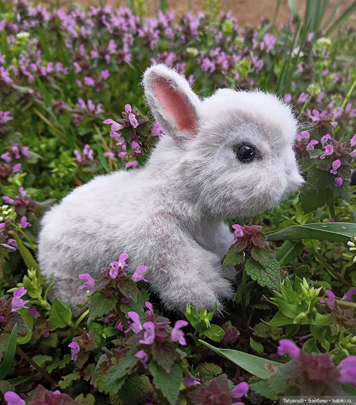 Мои весенние крольчата — Игрушки в смешанной технике (мех и глина): Арт (фото 4)