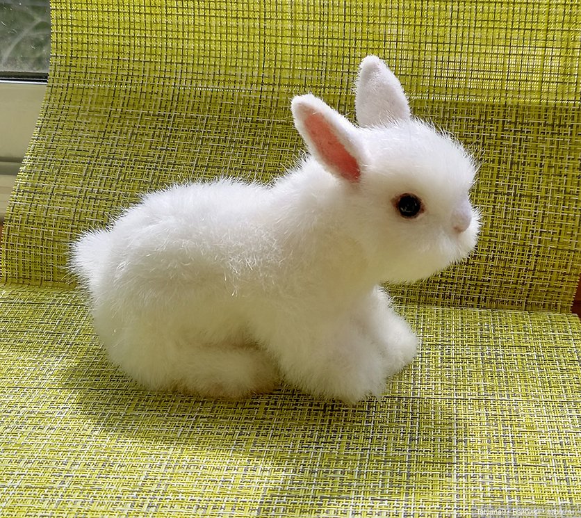 Мои весенние крольчата — Игрушки в смешанной технике (мех и глина): Арт (фото 10)