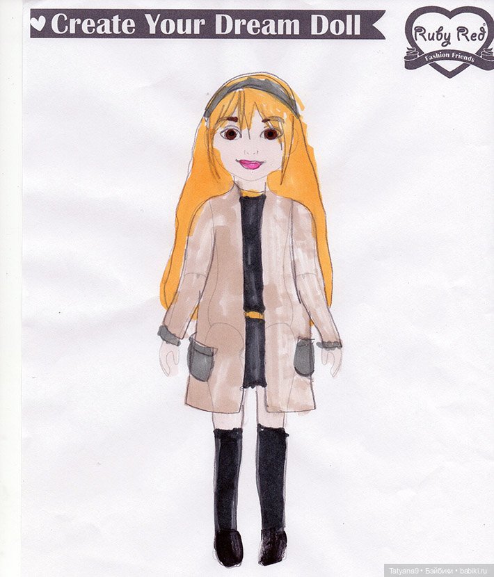 Как рисунок стал куклой. Келли от Ruby Red