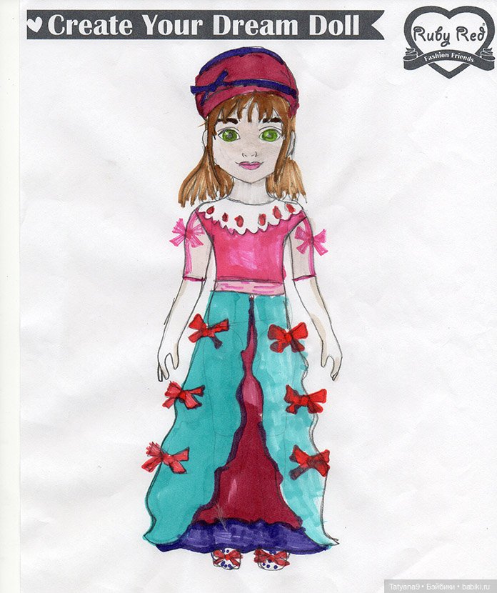 Как рисунок стал куклой. Келли от Ruby Red