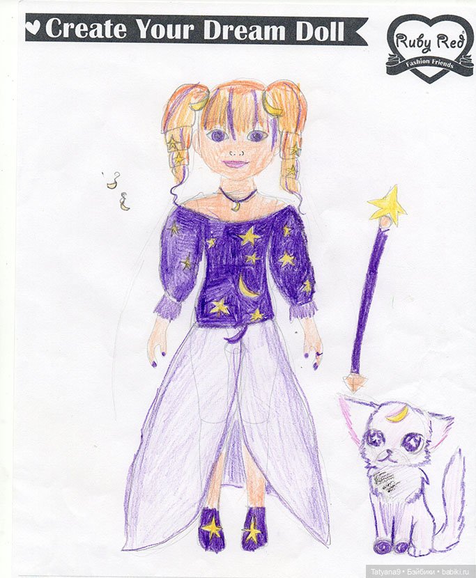 Как рисунок стал куклой. Келли от Ruby Red
