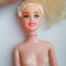 Мой первый ооак на самой дешевой барби из фикс прайса