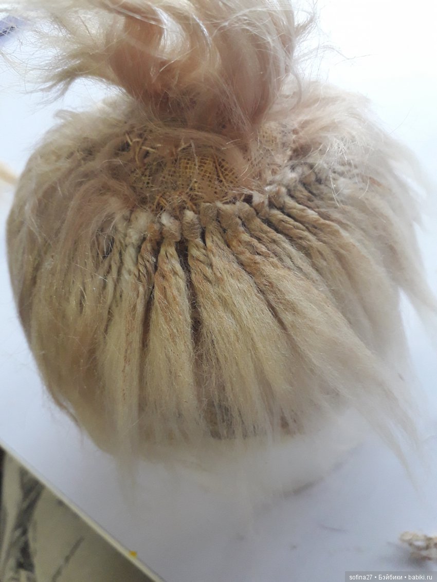 Как сделать парик из льна