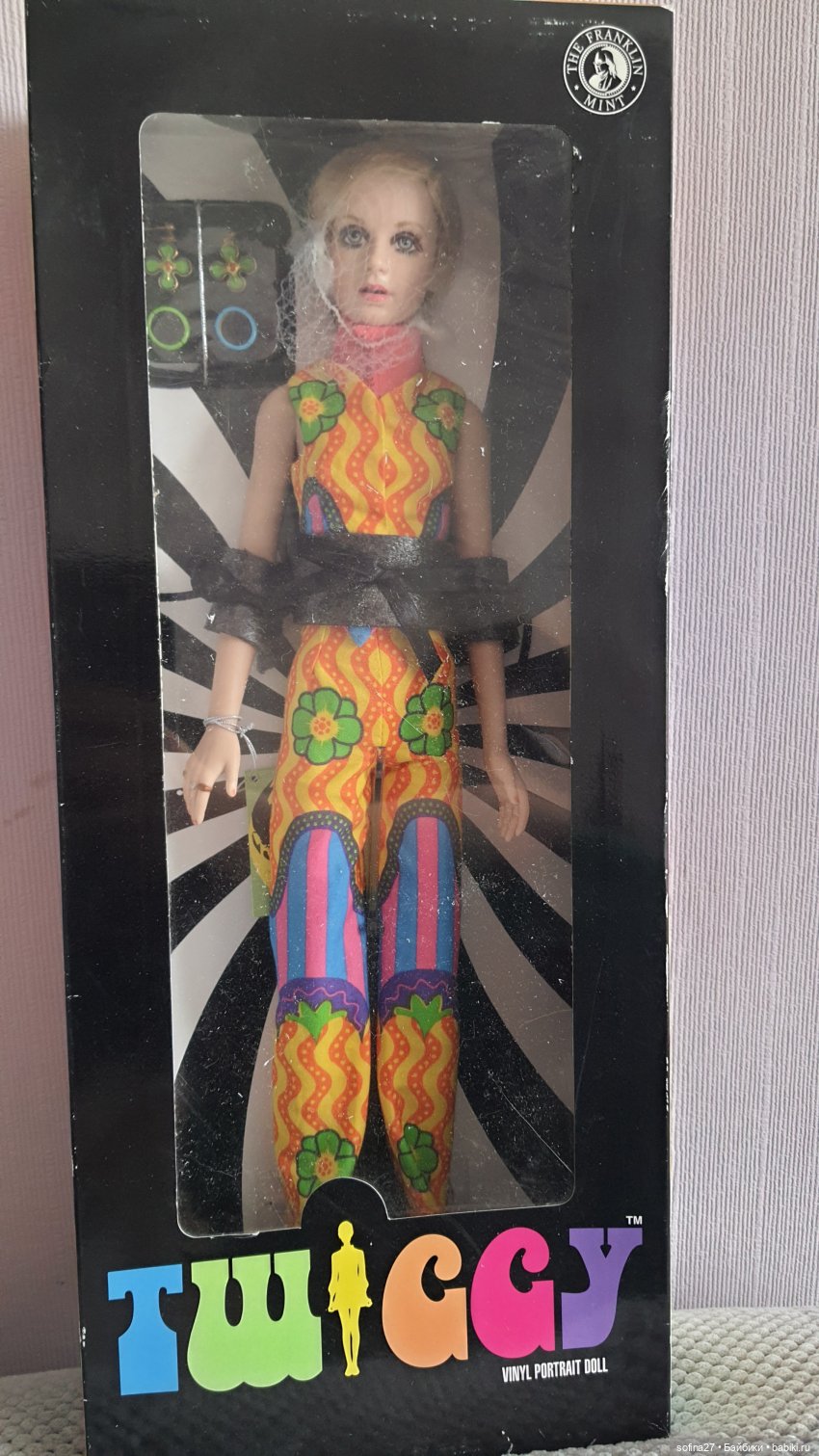 Виниловая портретная кукла Twiggy от Franklin mint - фотообзор