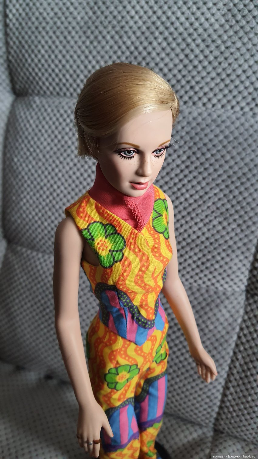 Виниловая портретная кукла Twiggy от Franklin mint - фотообзор