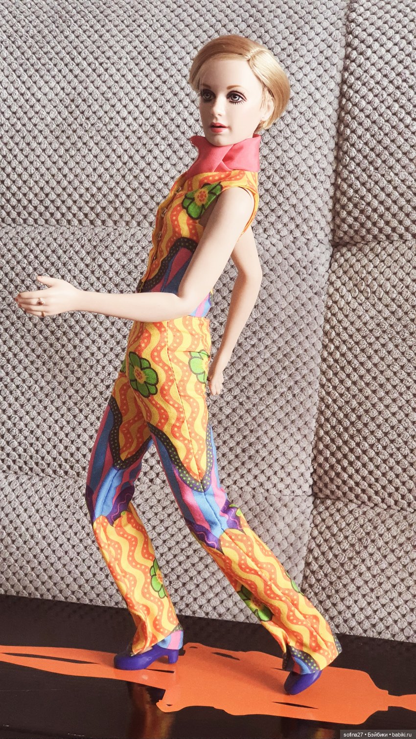Виниловая портретная кукла Twiggy от Franklin mint - фотообзор