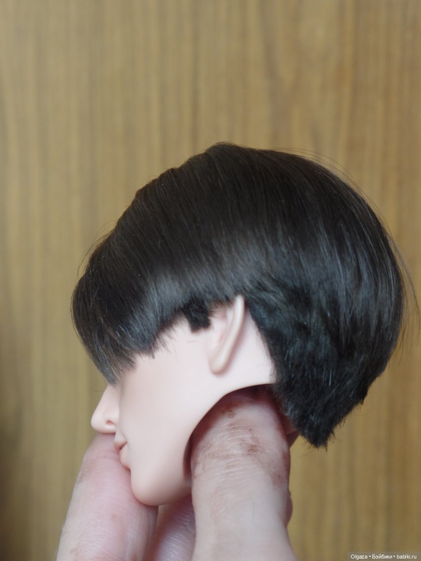 Olgaza — Клеевой парик для кукол из козы (фото 10)