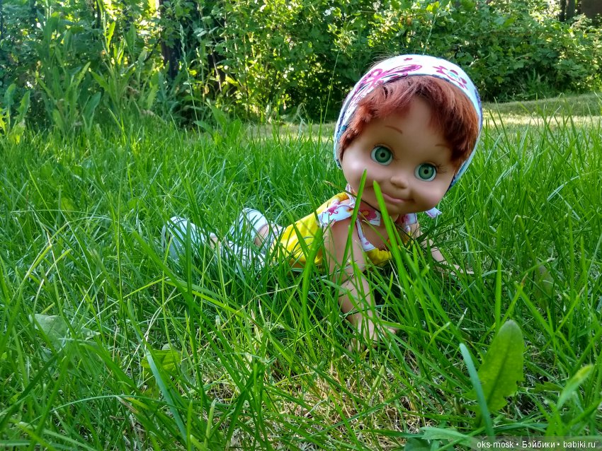 Сара и Шерри на даче — Куклы Galoob Baby Face (Фейсинки): винтаж 90