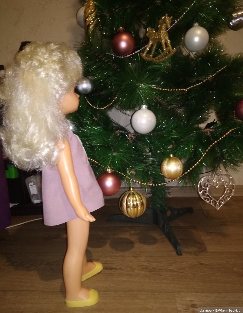 Лариса у ёлки — Советские винтажные куклы (СССР): Ленигрушка (фото 2)