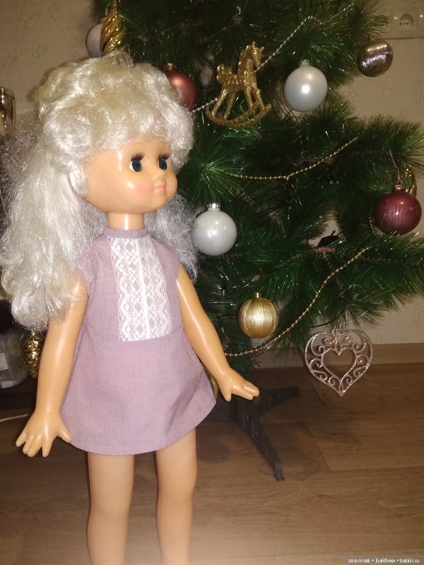 Лариса у ёлки — Советские винтажные куклы (СССР): Ленигрушка (фото 6)