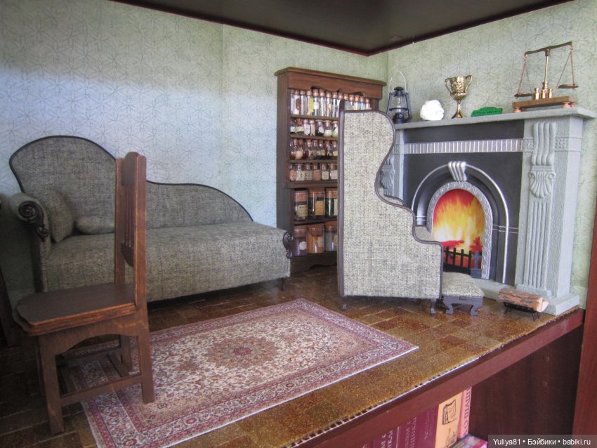 Мои куклы героев Поттерианы 6, кабинет зельевара (фото 8)