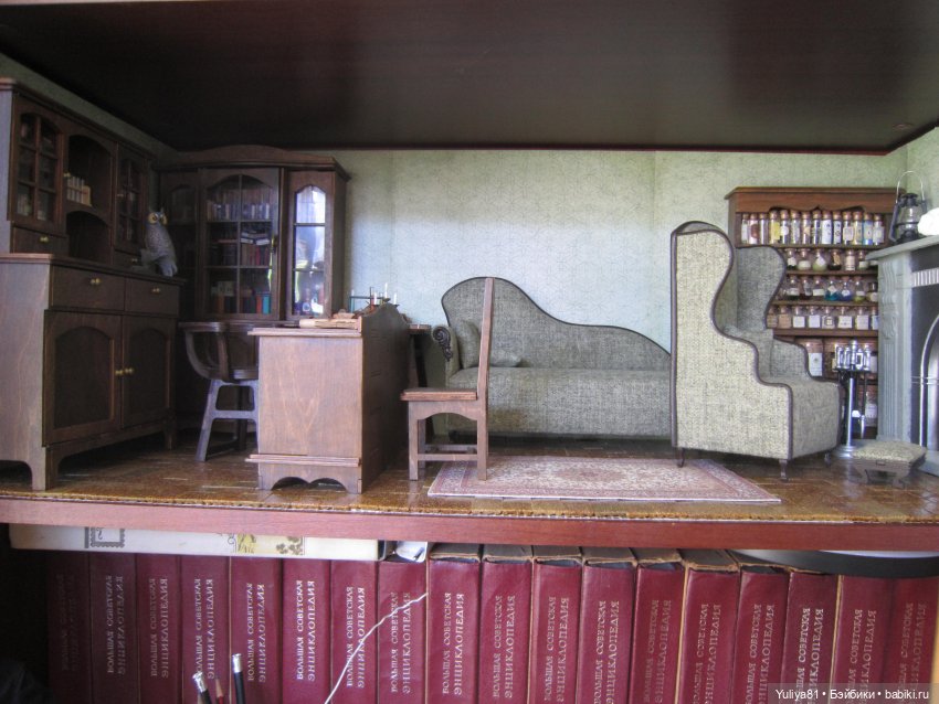 Мои куклы героев Поттерианы 6, кабинет зельевара (фото 2)