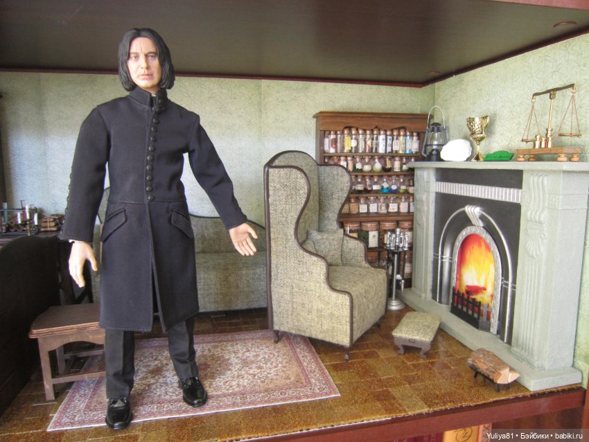 Мои куклы героев Поттерианы 6, кабинет зельевара (фото 4)