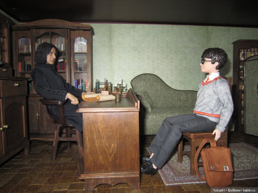 Мои куклы героев Поттерианы 7, обживаем кабинет зельевара (фото 4)