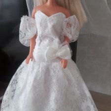 Платье свадебное и фата для Барби Barbie