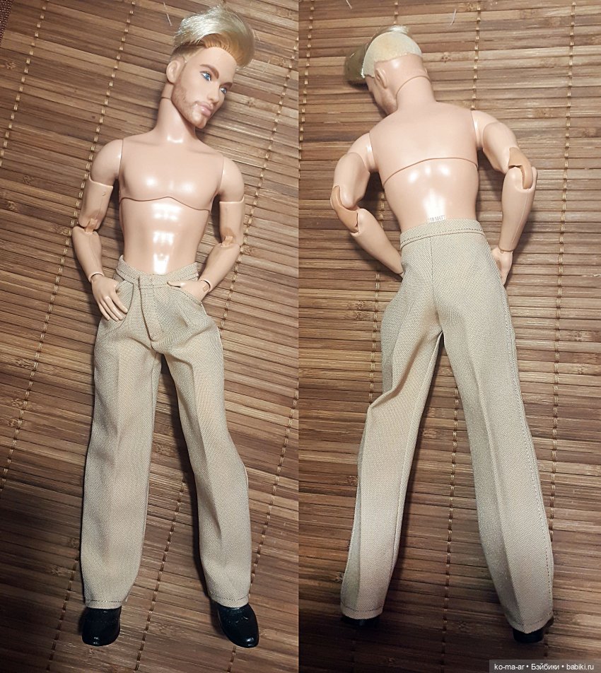 Копилка. Шьем классические брюки для Кена. Мастер-класс