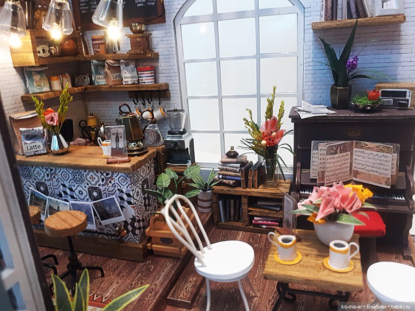 Румбокс Любимая кофейня | Бэйбики Румбокс Любимая кофейня — Румбоксы и кукольные интерьеры: фото