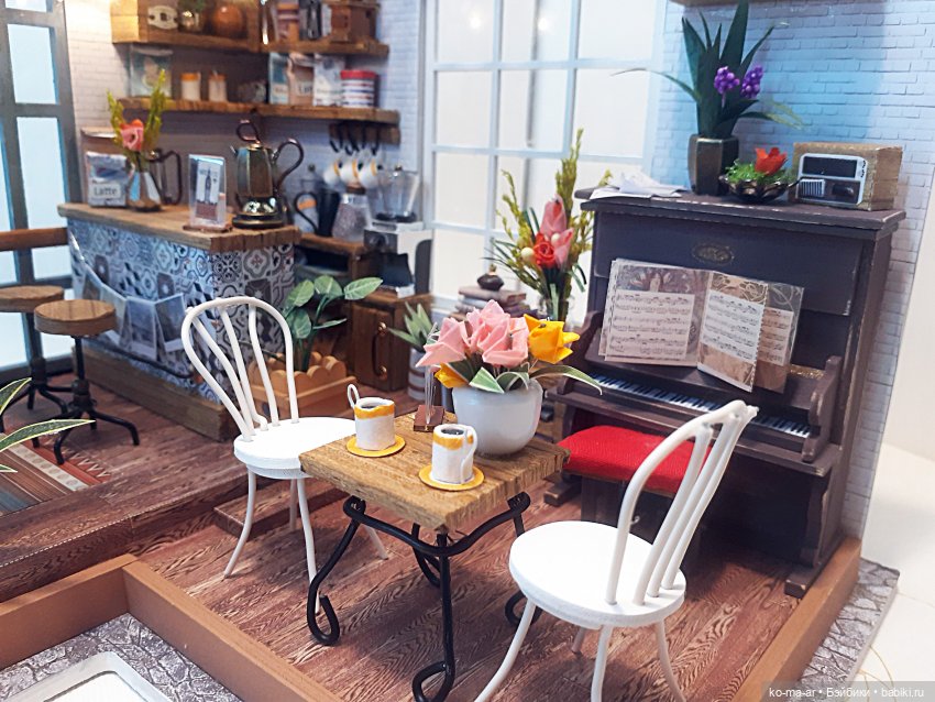 Румбокс Любимая кофейня | Бэйбики Румбокс Любимая кофейня — Румбоксы и кукольные интерьеры: фото