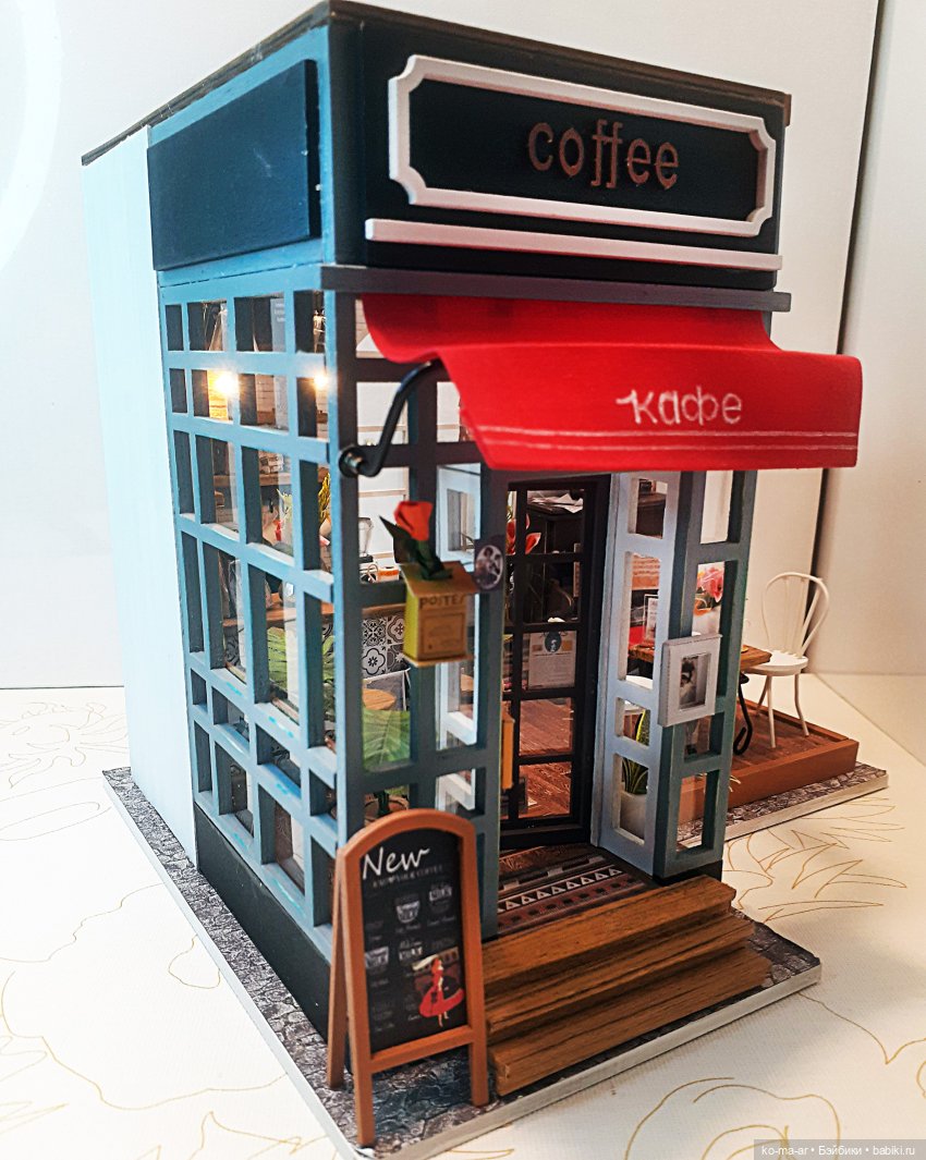 Румбокс Любимая кофейня | Бэйбики Румбокс Любимая кофейня — Румбоксы и кукольные интерьеры: фото