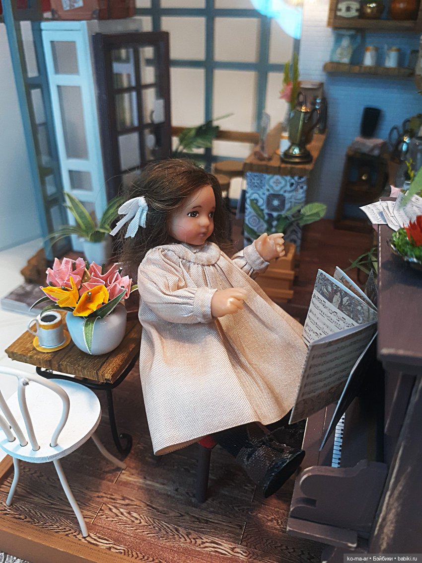Маша открывает кафе — Домашние фото авторских кукол: личные коллекции